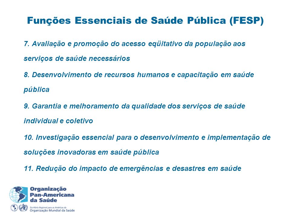 Funções Essenciais de Saúde Pública (FESP)