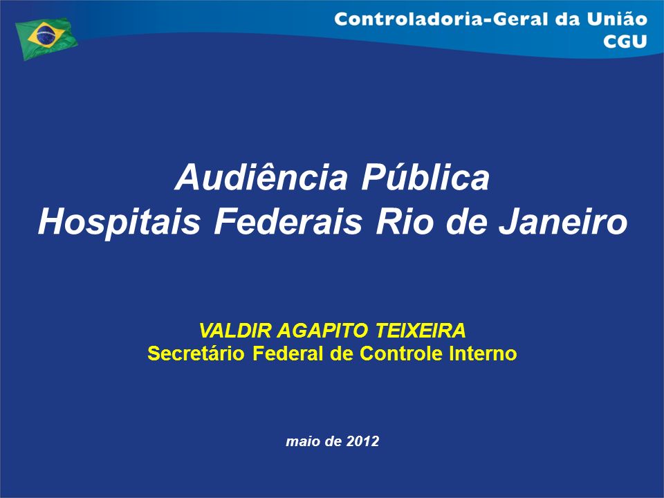 Audiência Pública Hospitais Federais Rio de Janeiro