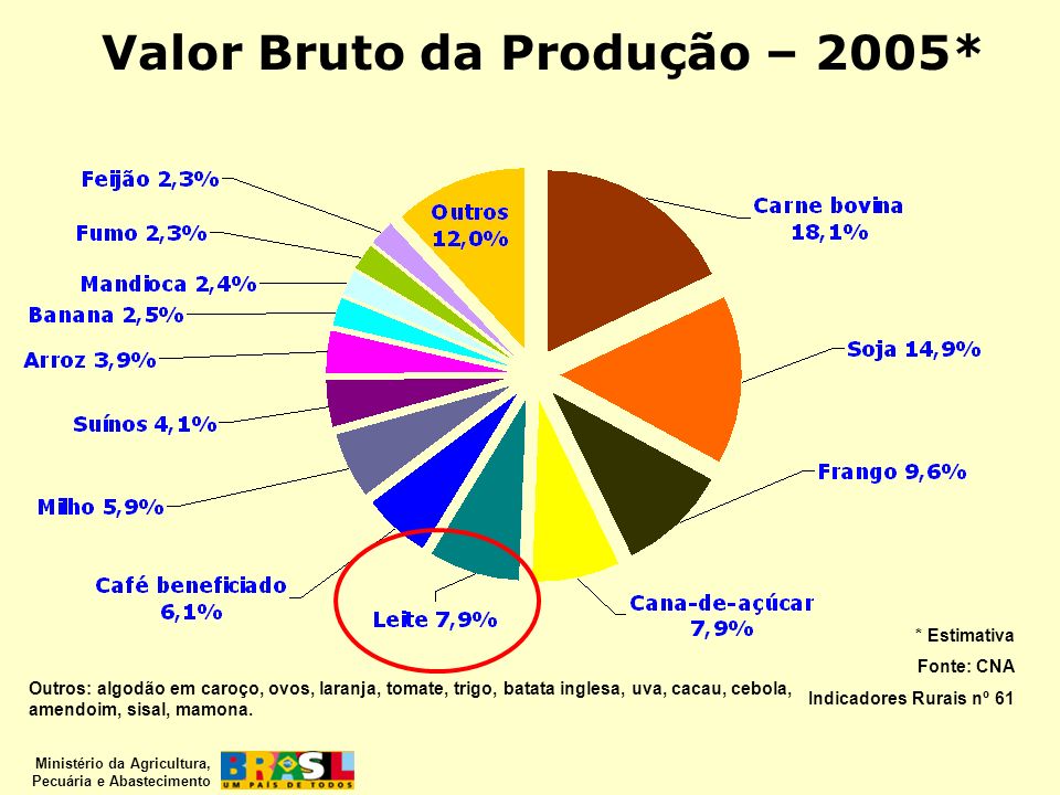 Valor Bruto da Produção – 2005*