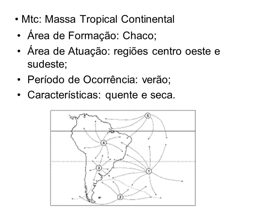 Mtc: Massa Tropical Continental
