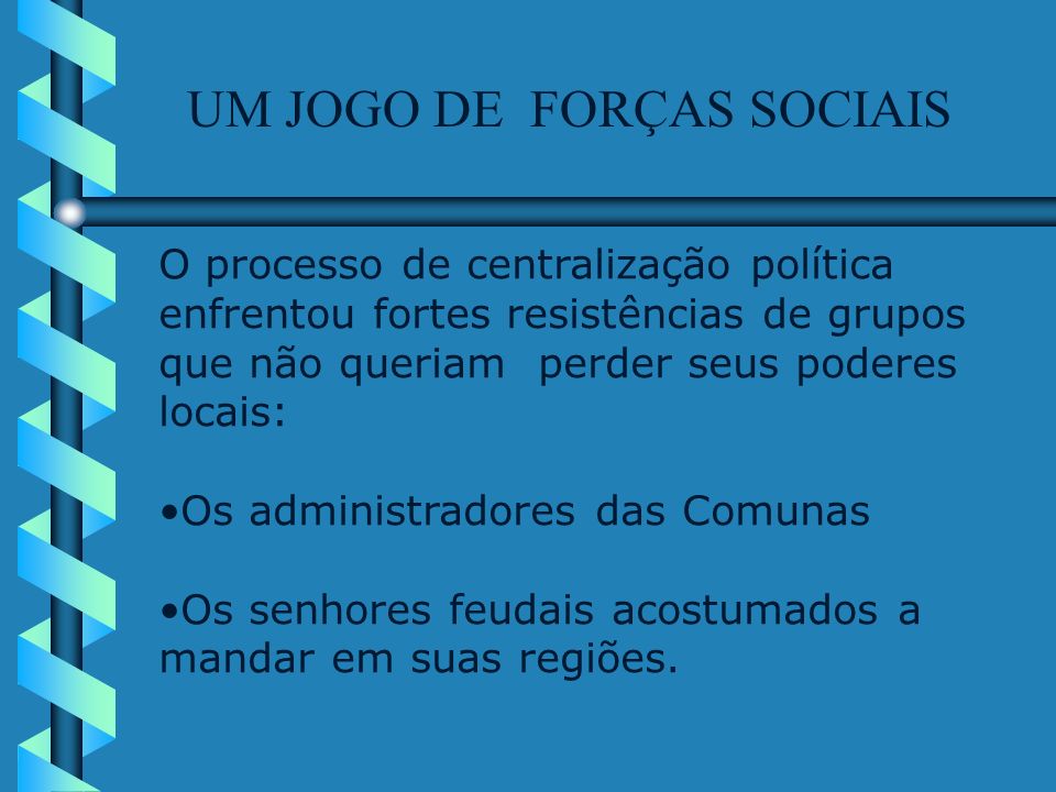 UM JOGO DE FORÇAS SOCIAIS