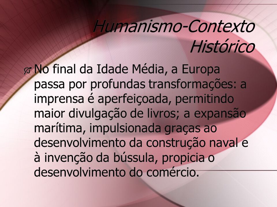 Humanismo-Contexto Histórico