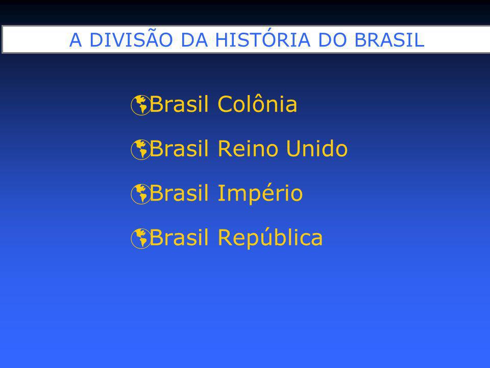 A DIVISÃO DA HISTÓRIA DO BRASIL