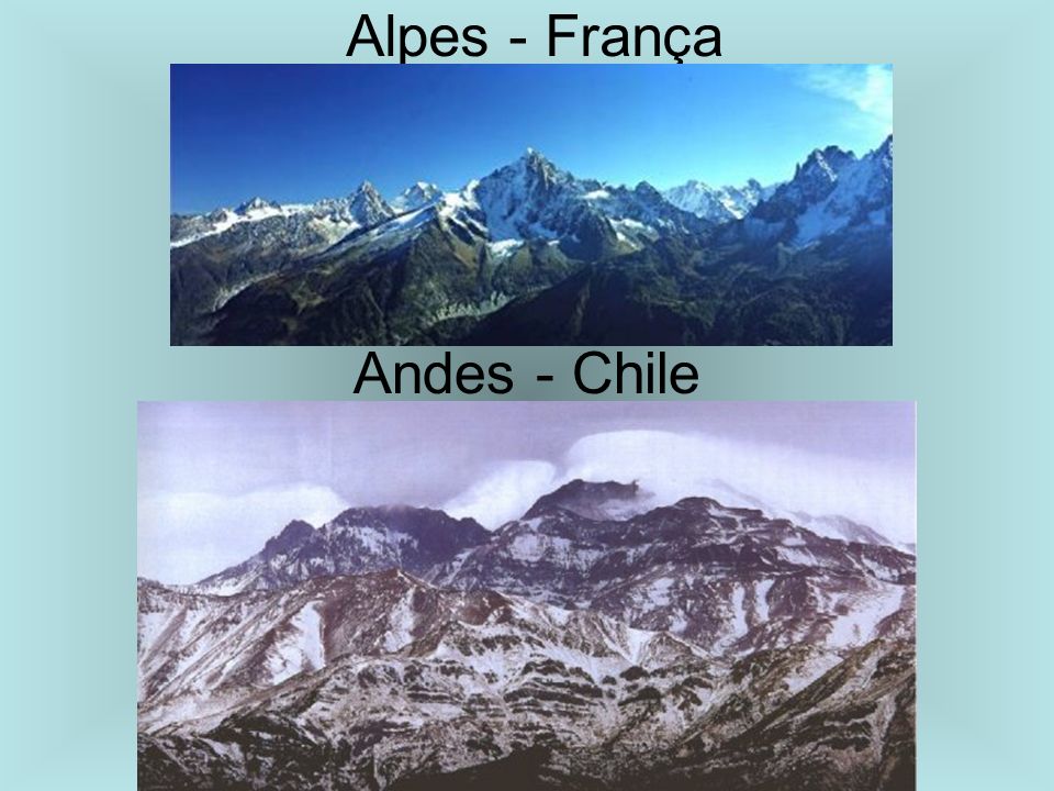 Alpes - França Andes - Chile