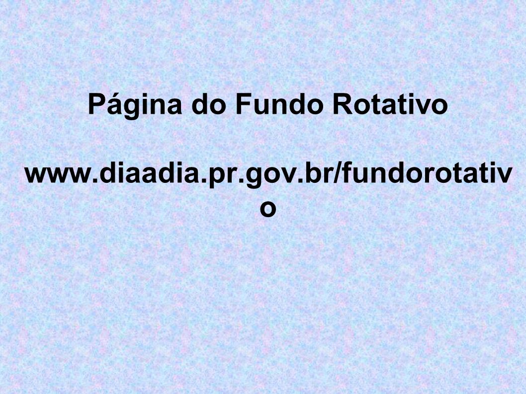 Página do Fundo Rotativo