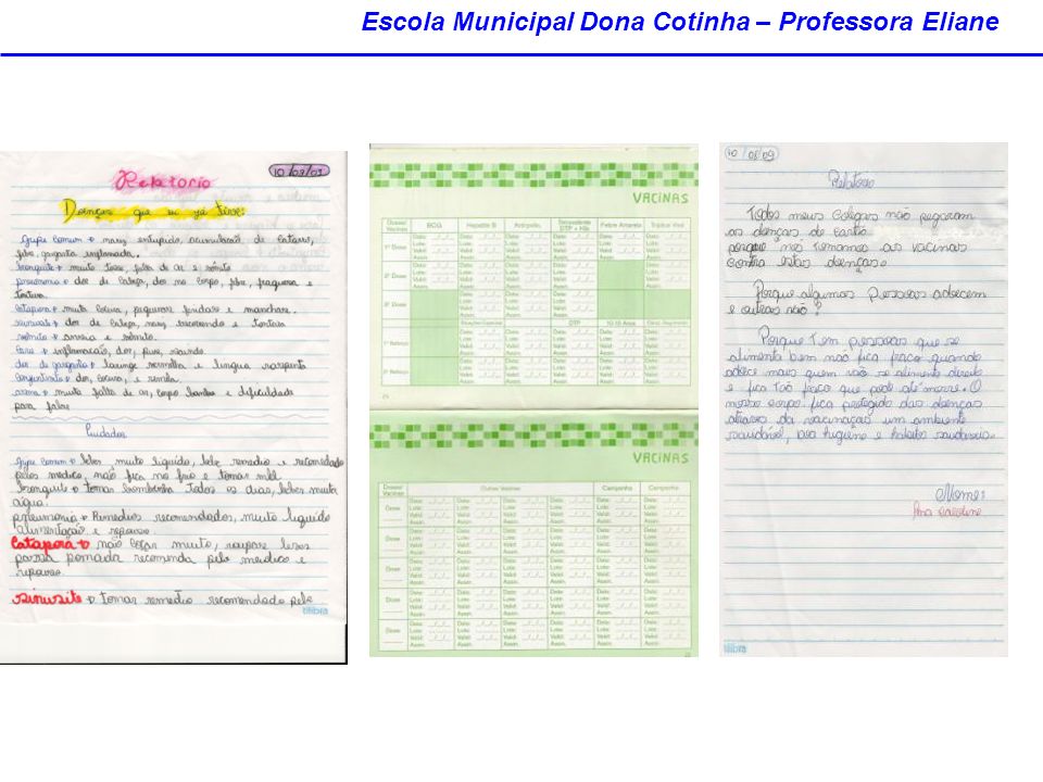 Escola Municipal Dona Cotinha – Professora Eliane