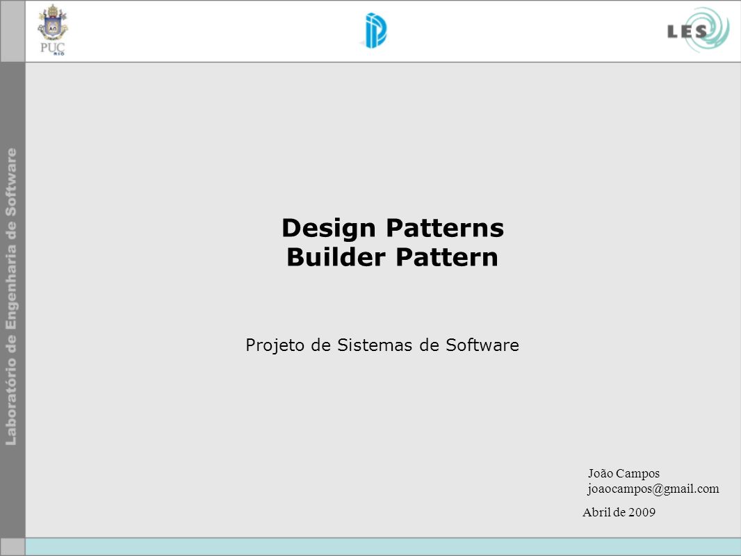 Design Patterns Builder Pattern