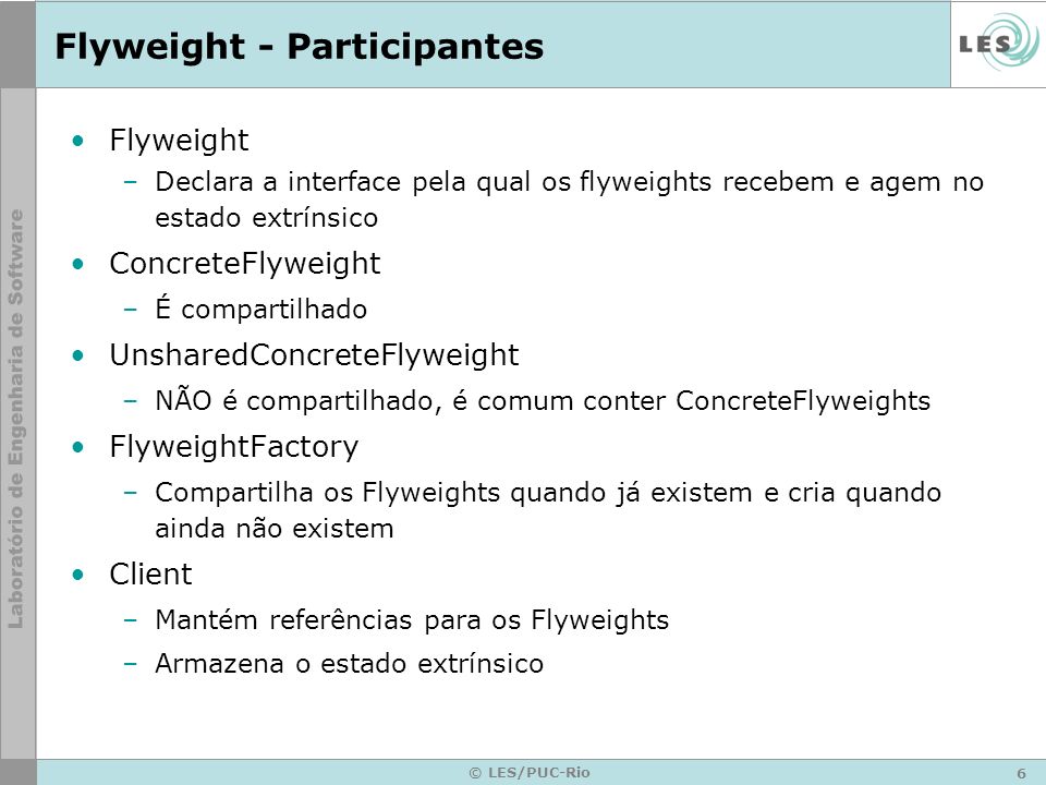Flyweight - Participantes