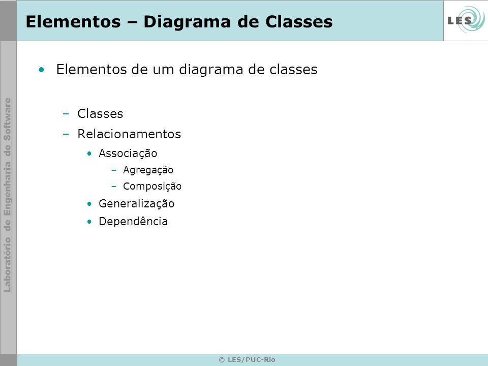 Elementos – Diagrama de Classes