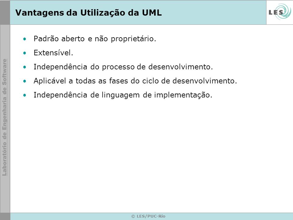Vantagens da Utilização da UML