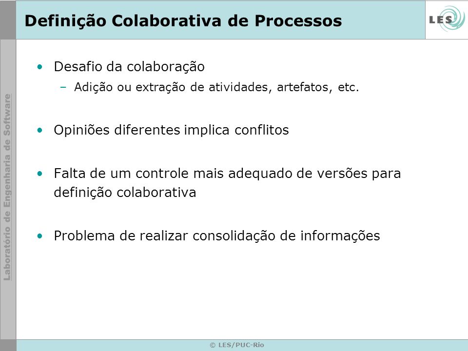 Definição Colaborativa de Processos