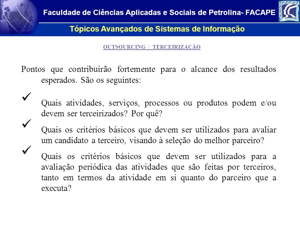 Faculdade de Ciências Aplicadas e Sociais de Petrolina- FACAPE
