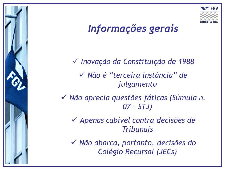 Informações gerais Inovação da Constituição de 1988