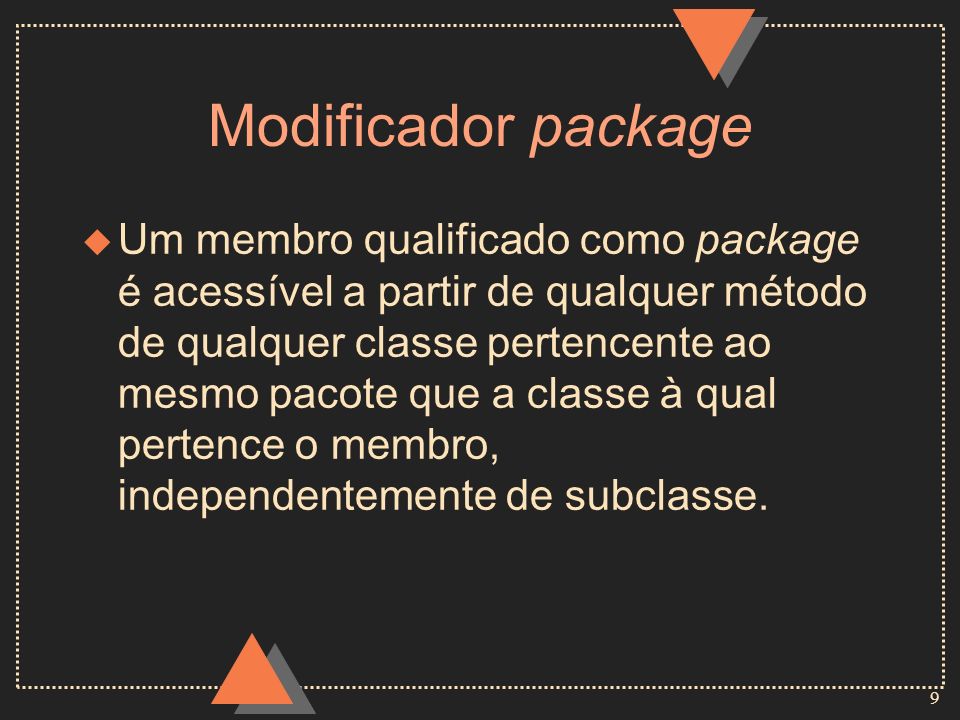 Modificador package