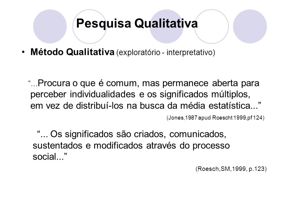 PESQUISA QUALITATIVA. - ppt carregar