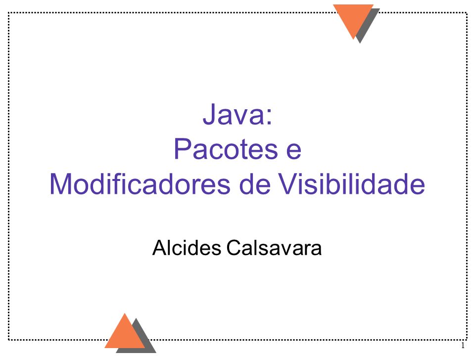 Java: Pacotes e Modificadores de Visibilidade