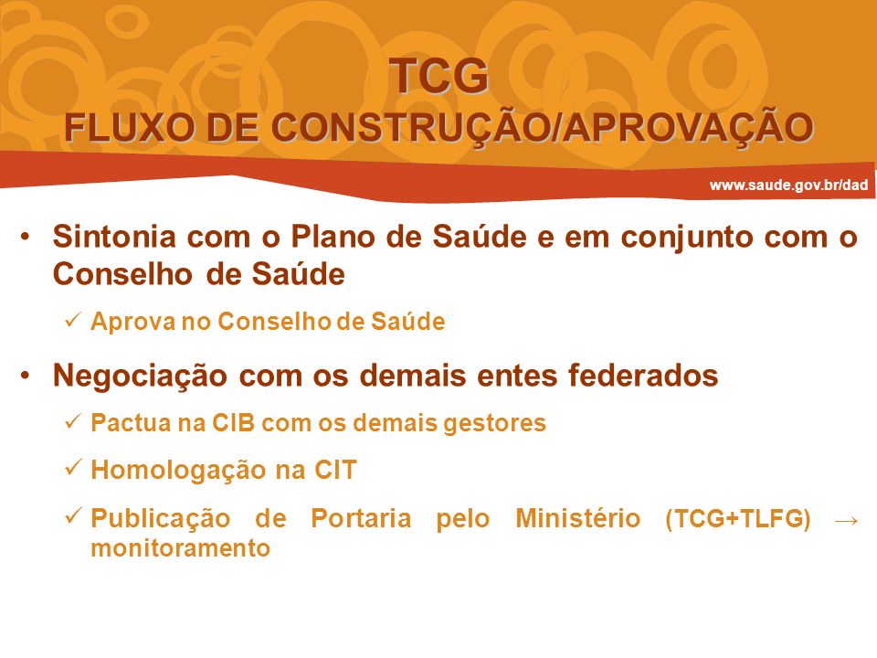 TCG FLUXO DE CONSTRUÇÃO/APROVAÇÃO