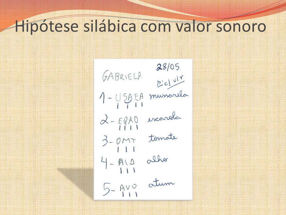 Exemplo De Escrita Silabica Com Valor Sonoro V Rios Exemplos