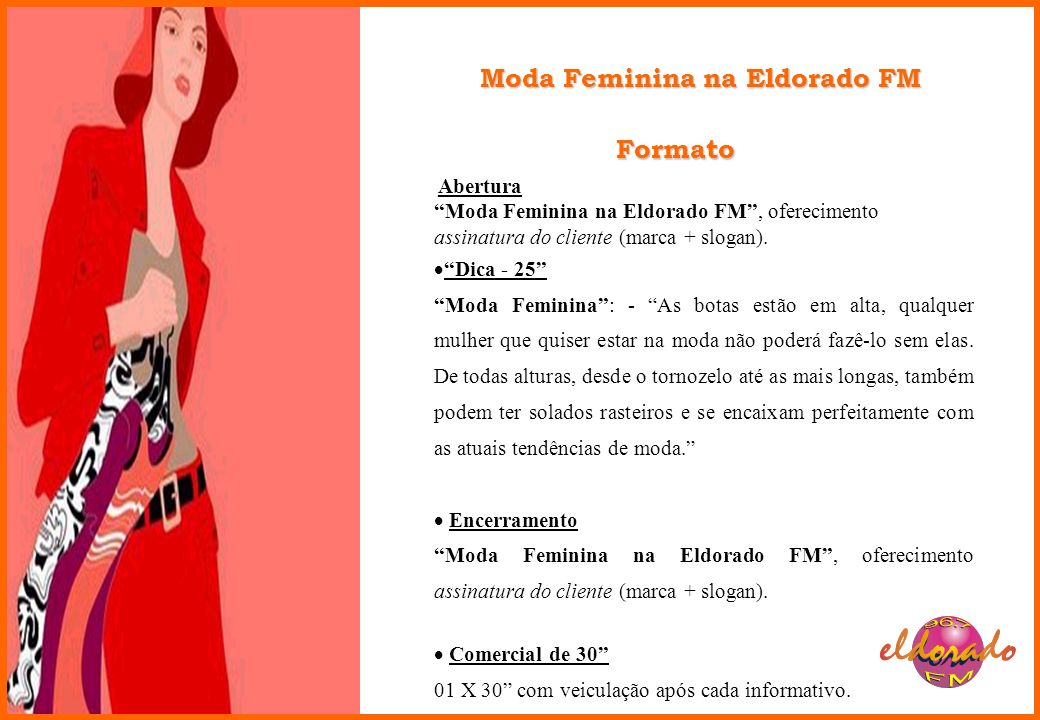 Moda Feminina na Eldorado FM