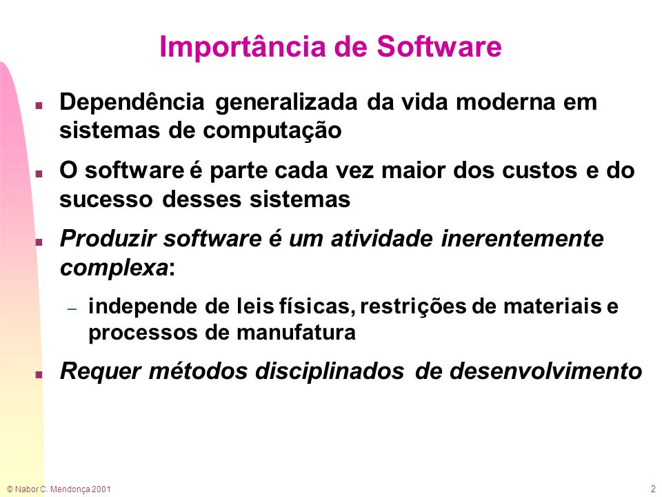 Importância de Software