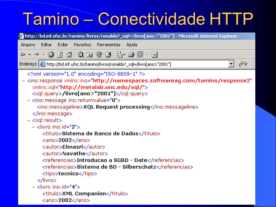 Tamino – Conectividade HTTP