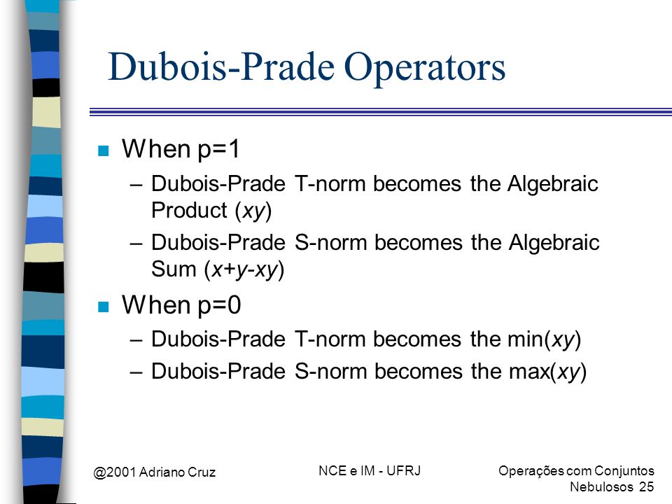 Dubois-Prade Operators