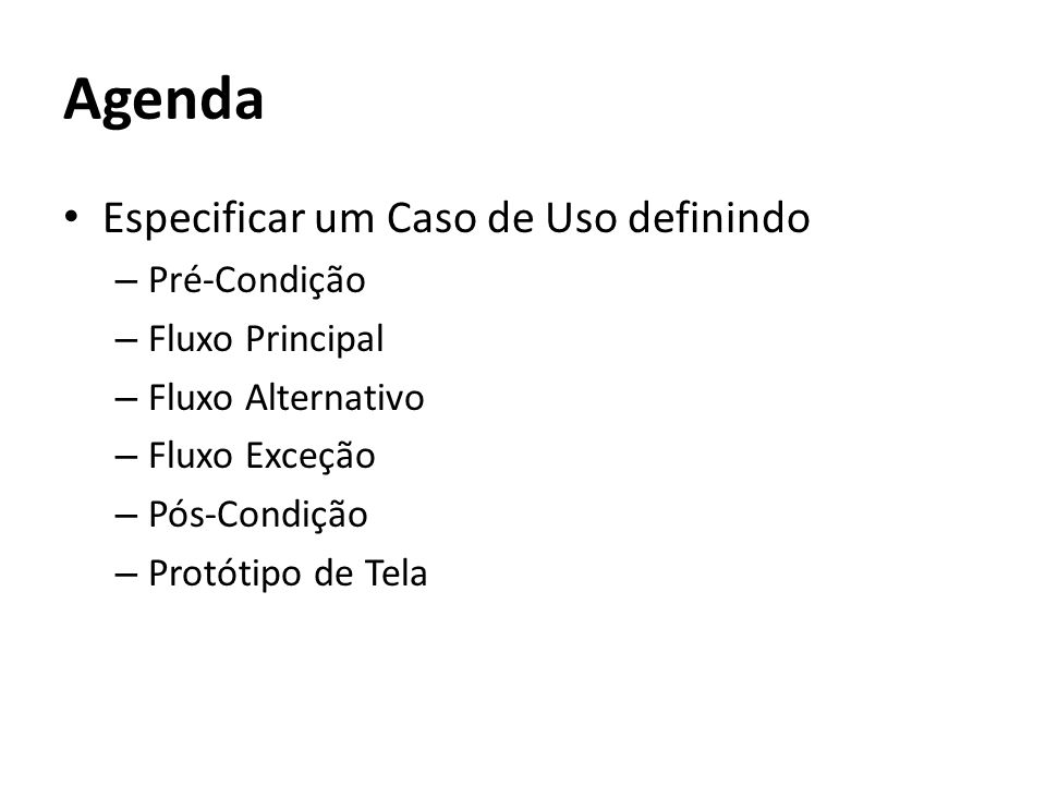 Especificação de Caso de Uso - ppt carregar