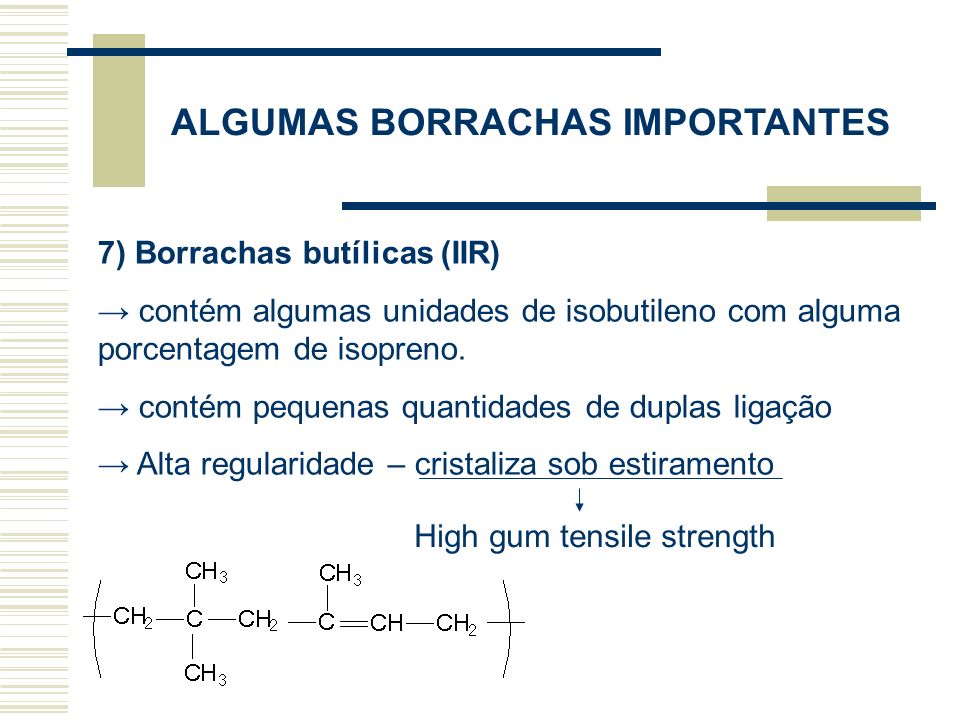 ALGUMAS BORRACHAS IMPORTANTES