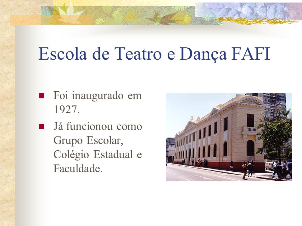 Escola de Teatro e Dança FAFI