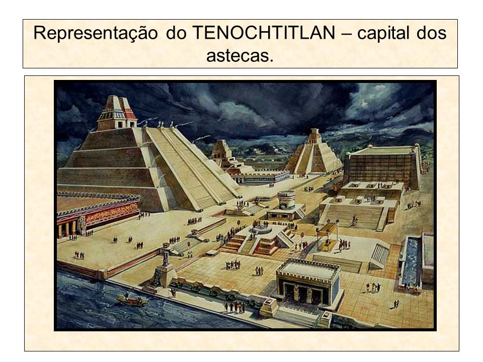 Representação do TENOCHTITLAN – capital dos astecas.