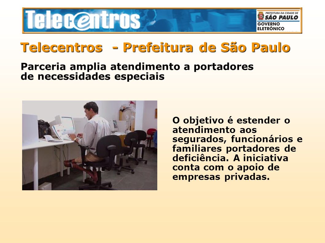 Telecentros - Prefeitura de São Paulo