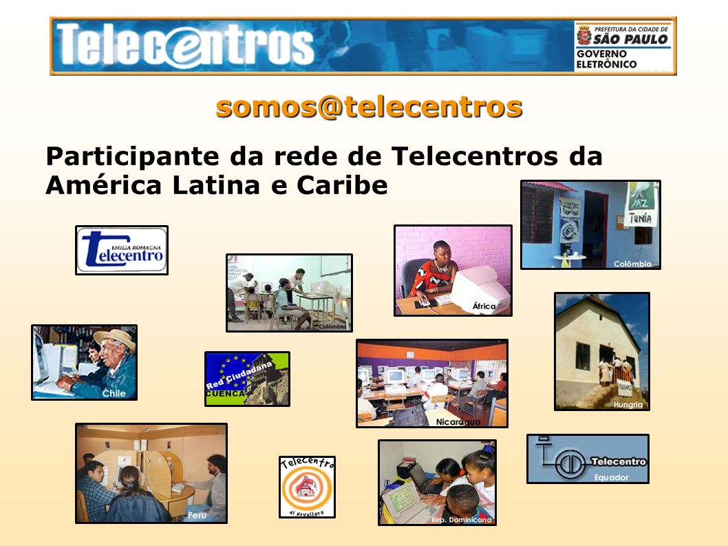 Participante da rede de Telecentros da América Latina e Caribe
