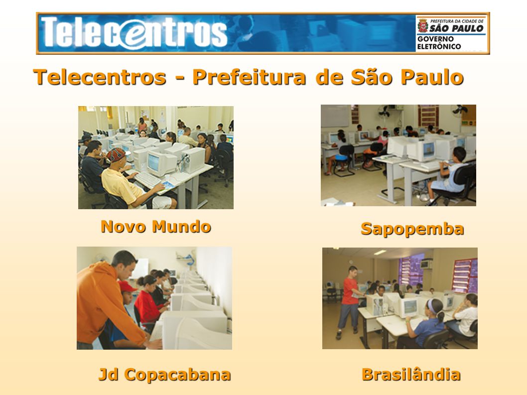 Telecentros - Prefeitura de São Paulo