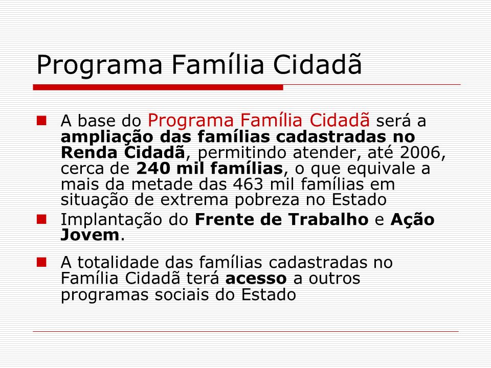 Programa Família Cidadã