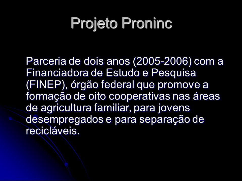 Projeto Proninc