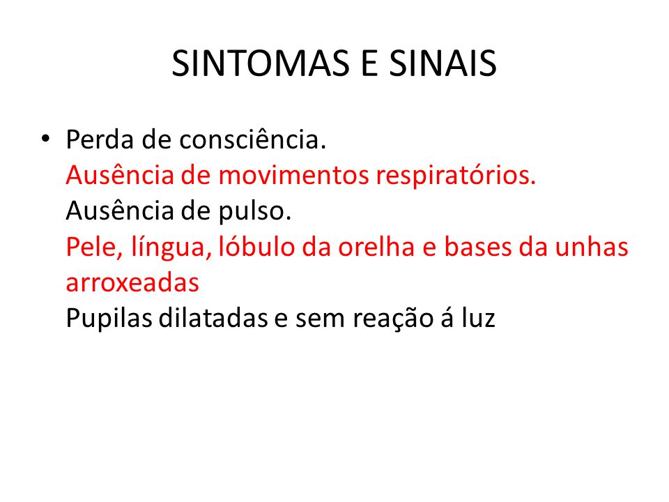 SINTOMAS E SINAIS