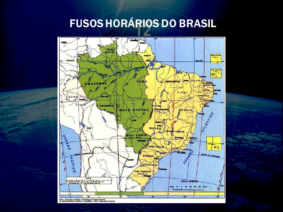 FUSOS HORÁRIOS DO BRASIL