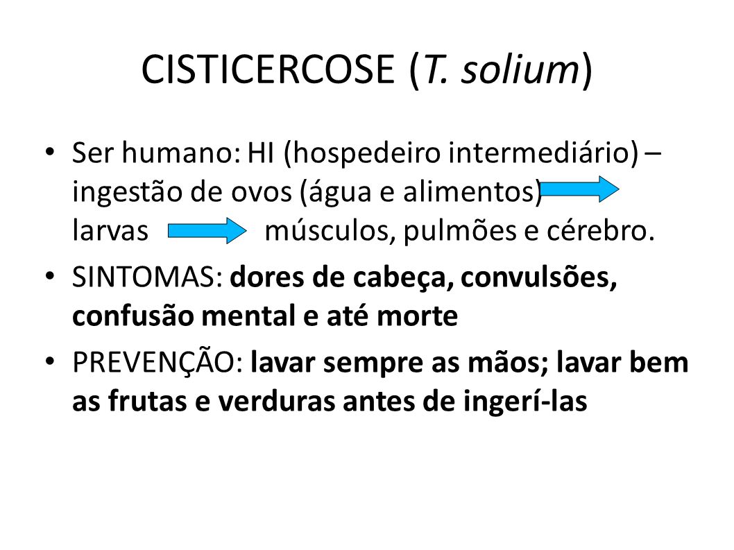 CISTICERCOSE (T. solium)