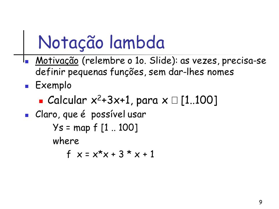 Cálculo Lambda (l – Calculus) - ppt carregar