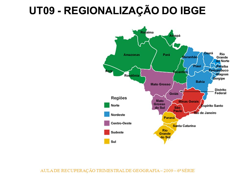 UT09 - REGIONALIZAÇÃO DO IBGE
