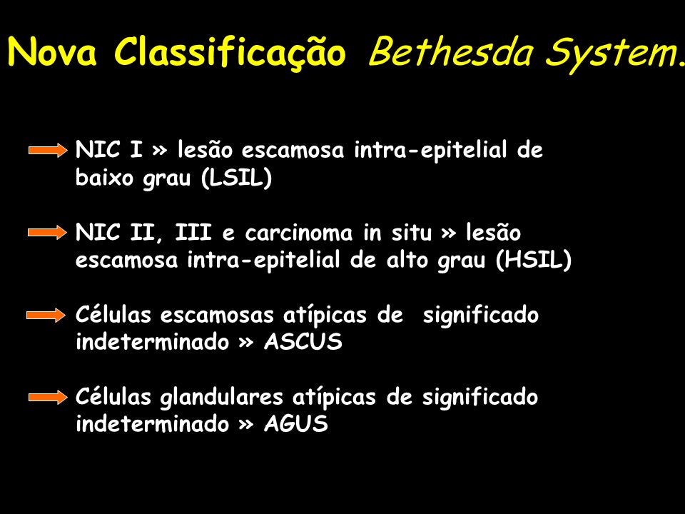 Nova Classificação Bethesda System.