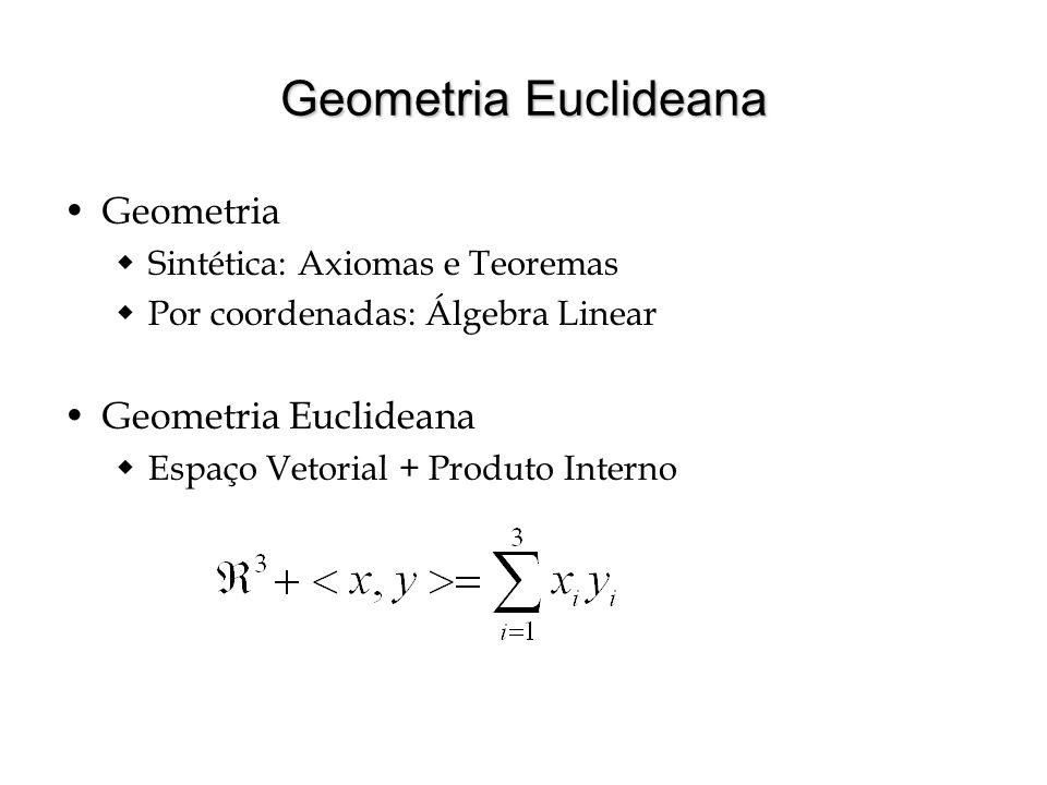 Geometria Euclideana Geometria Geometria Euclideana