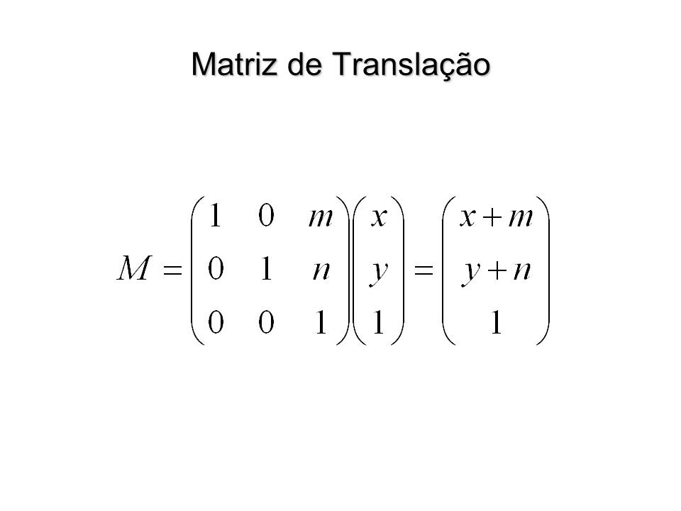 Matriz de Translação