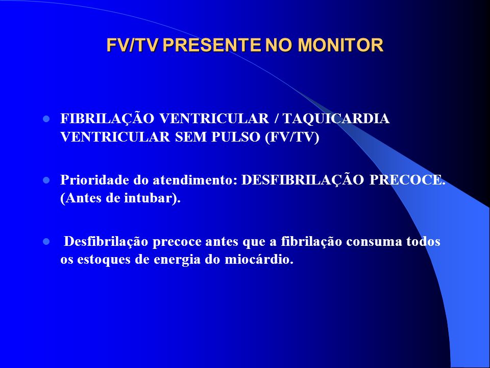 FV/TV PRESENTE NO MONITOR