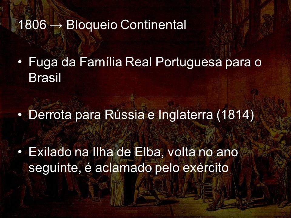 1806 → Bloqueio Continental
