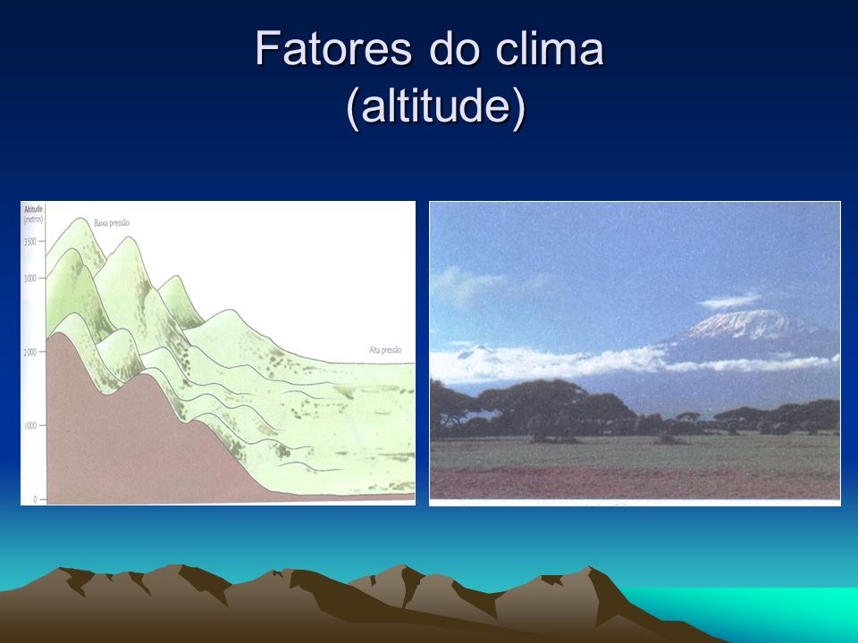 Fatores do clima (altitude)