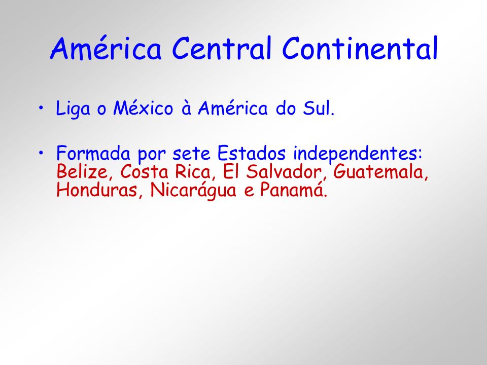 América Central Continental