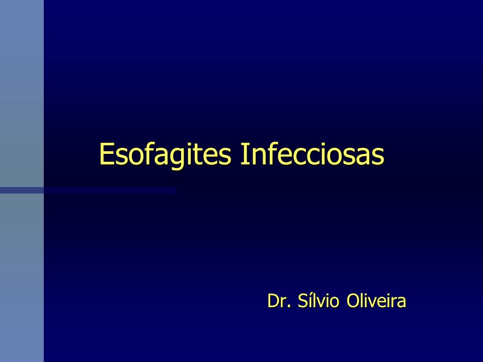Esofagites Infecciosas