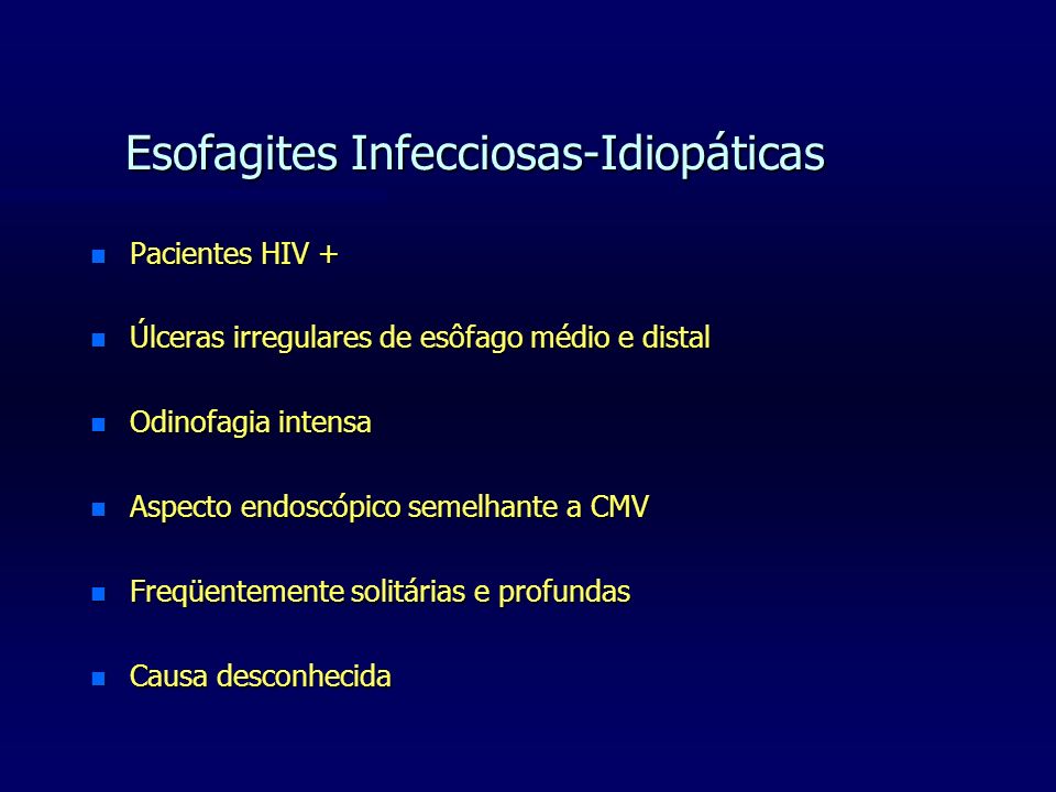 Esofagites Infecciosas-Idiopáticas