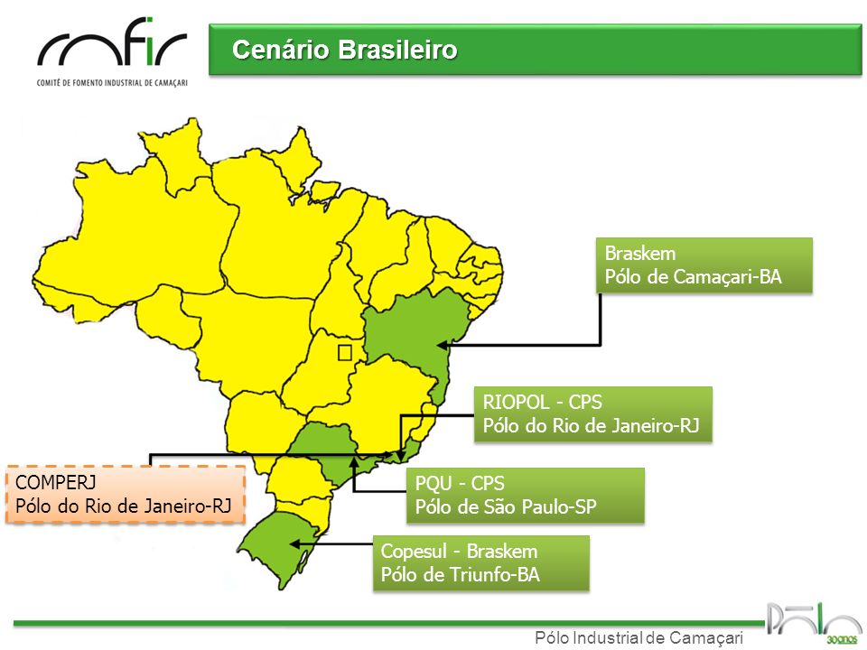 Cenário Brasileiro Braskem Pólo de Camaçari-BA